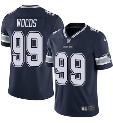 Men's Nike Dallas Cowboys #99 Antwaun Woods Navy Blue Team Color Vapor Untouchable Limited Player NFL Jersey