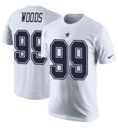NFL Men's Nike Dallas Cowboys #99 Antwaun Woods White Rush Pride Name & Number T-Shirt
