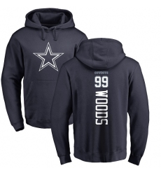 NFL Nike Dallas Cowboys #99 Antwaun Woods Navy Blue Backer Pullover Hoodie