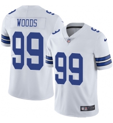 Youth Nike Dallas Cowboys #99 Antwaun Woods White Vapor Untouchable Limited Player NFL Jersey