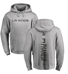 NHL Adidas Los Angeles Kings #3 Dion Phaneuf Ash Backer Pullover Hoodie