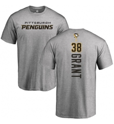 NHL Adidas Pittsburgh Penguins #38 Derek Grant Ash Backer T-Shirt