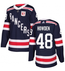 Men's Adidas New York Rangers #48 Brett Howden Authentic Navy Blue 2018 Winter Classic NHL Jersey