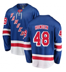 Men's New York Rangers #48 Brett Howden Fanatics Branded Royal Blue Home Breakaway NHL Jersey