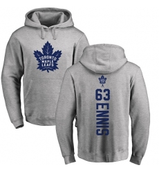 NHL Adidas Toronto Maple Leafs #63 Tyler Ennis Ash Backer Pullover Hoodie