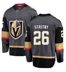 Men's Vegas Golden Knights #26 Paul Stastny Authentic Black Home Fanatics Branded Breakaway NHL Jersey