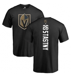 NHL Adidas Vegas Golden Knights #26 Paul Stastny Black Backer T-Shirt