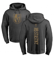 NHL Adidas Vegas Golden Knights #26 Paul Stastny Charcoal One Color Backer Pullover Hoodie