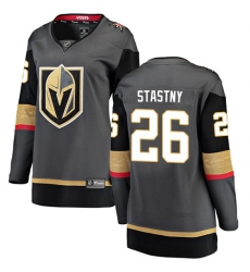 Women's Vegas Golden Knights #26 Paul Stastny Authentic Black Home Fanatics Branded Breakaway NHL Jersey