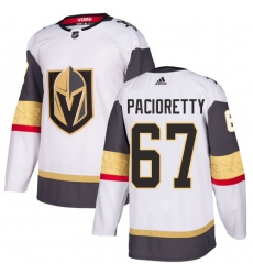 Men's Adidas Vegas Golden Knights #67 Max Pacioretty Authentic White Away NHL Jersey