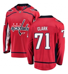 Youth Washington Capitals #71 Kody Clark Fanatics Branded Red Home Breakaway NHL Jersey