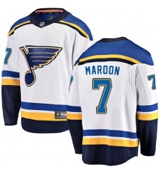 Youth St. Louis Blues #7 Patrick Maroon Fanatics Branded White Away Breakaway NHL Jersey