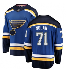 Youth St. Louis Blues #71 Jordan Nolan Fanatics Branded Royal Blue Home Breakaway NHL Jersey