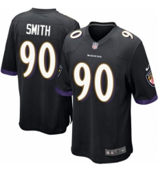 Men's Nike Baltimore Ravens #90 Za Darius Smith Game Black Alternate NFL Jersey