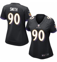 Women's Nike Baltimore Ravens #90 Za Darius Smith Game Black Alternate NFL Jersey