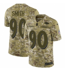 Youth Nike Baltimore Ravens #90 Za Darius Smith Limited Camo 2018 Salute to Service NFL Jersey