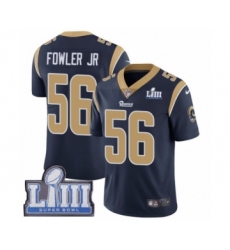 Men's Nike Los Angeles Rams #56 Dante Fowler Jr Navy Blue Team Color Vapor Untouchable Limited Player Super Bowl LIII Bound NFL Jersey