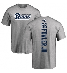 NFL Nike Los Angeles Rams #56 Dante Fowler Jr Ash Backer T-Shirt