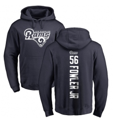 NFL Nike Los Angeles Rams #56 Dante Fowler Jr Navy Blue Backer Pullover Hoodie