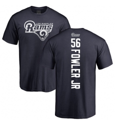 NFL Nike Los Angeles Rams #56 Dante Fowler Jr Navy Blue Backer T-Shirt