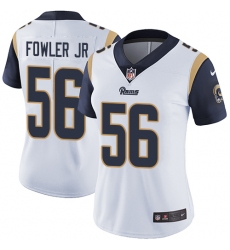 Women's Nike Los Angeles Rams #56 Dante Fowler Jr White Vapor Untouchable Limited Player NFL Jersey