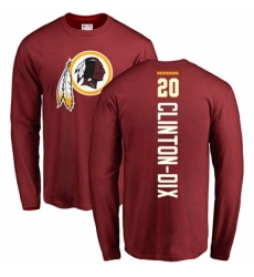 NFL Nike Washington Redskins #20 Ha Clinton-Dix Maroon Backer Long Sleeve T-Shirt