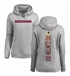 NFL Women's Nike Washington Redskins #20 Ha Clinton-Dix Ash Backer Pullover Hoodie