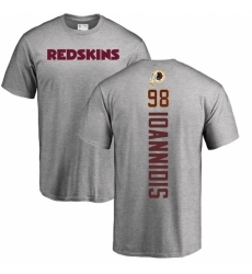 NFL Nike Washington Redskins #98 Matt Ioannidis Ash Backer T-Shirt