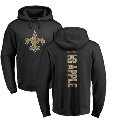 NFL Nike New Orleans Saints #25 Eli Apple Black Backer Pullover Hoodie