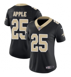 Women's Nike New Orleans Saints #25 Eli Apple Black Team Color Vapor Untouchable Limited Player NFL Jersey