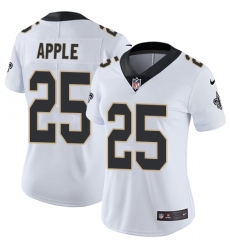 Women's Nike New Orleans Saints #25 Eli Apple White Vapor Untouchable Limited Player NFL Jersey