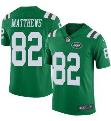 Men's Nike New York Jets #82 Rishard Matthews Elite Green Rush Vapor Untouchable NFL Jersey