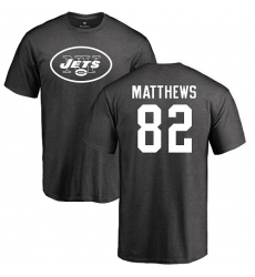 NFL Nike New York Jets #82 Rishard Matthews Ash One Color T-Shirt