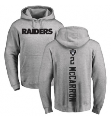 NFL Nike Oakland Raiders #2 AJ McCarron Ash Backer Pullover Hoodie