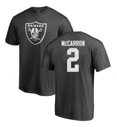 NFL Nike Oakland Raiders #2 AJ McCarron Ash One Color T-Shirt