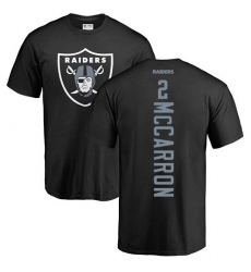 NFL Nike Oakland Raiders #2 AJ McCarron Black Backer T-Shirt