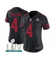 Women's San Francisco 49ers #4 Nick Mullens Black Vapor Untouchable Limited Player Super Bowl LIV Bound Football Jersey