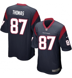 Men's Nike Houston Texans #87 Demaryius Thomas Game Navy Blue Team Color NFL Jersey