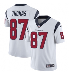 Men's Nike Houston Texans #87 Demaryius Thomas White Vapor Untouchable Limited Player NFL Jersey