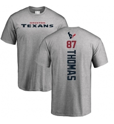 NFL Nike Houston Texans #87 Demaryius Thomas Ash Backer T-Shirt