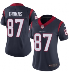 Women's Nike Houston Texans #87 Demaryius Thomas Navy Blue Team Color Vapor Untouchable Limited Player NFL Jersey
