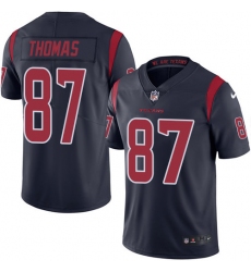 Youth Nike Houston Texans #87 Demaryius Thomas Limited Navy Blue Rush Vapor Untouchable NFL Jersey