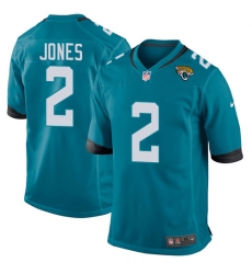 Men's Nike Jacksonville Jaguars #2 Landry Jones Game Teal Green Alternate NFL Jersey