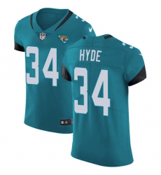 Men's Nike Jacksonville Jaguars #34 Carlos Hyde Teal Green Alternate Vapor Untouchable Elite Player NFL Jersey