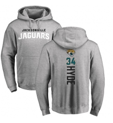 NFL Nike Jacksonville Jaguars #34 Carlos Hyde Ash Backer Pullover Hoodie
