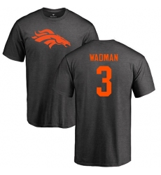 NFL Nike Denver Broncos #3 Colby Wadman Ash One Color T-Shirt