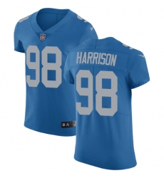 Men's Nike Detroit Lions #98 Damon Harrison Blue Alternate Vapor Untouchable Elite Player NFL Jersey
