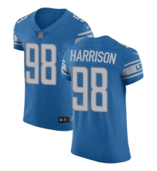 Men's Nike Detroit Lions #98 Damon Harrison Blue Team Color Vapor Untouchable Limited Player NFL Jersey