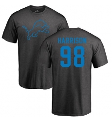 NFL Nike Detroit Lions #98 Damon Harrison Ash One Color T-Shirt