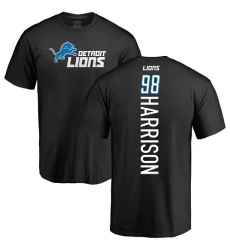 NFL Nike Detroit Lions #98 Damon Harrison Black Backer T-Shirt